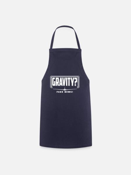 Gravity? FAKE NEWS Segelflieger T-Shirt - Kochschürze - Navy