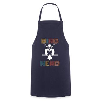 Bird nerd gift bird watcher birds bird - Cooking Apron - navy - Front - AI Model Male 185 dark (185cm)