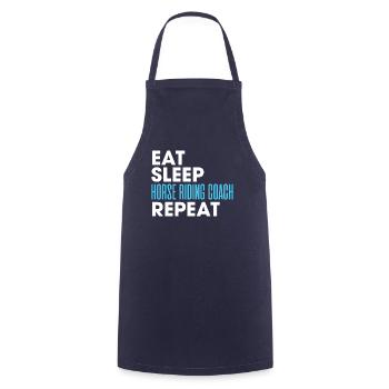 Eat Sleep Horse Riding Coach Repeat T-Shirt - Tablier de cuisine - marine - Devant - AI Model Male 185 dark (185cm)