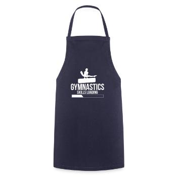 Gymnastics Skills Loading Gymnastik Turnen - Kochschürze - Navy - Vorne - AI Model Male 185 dark (185cm)