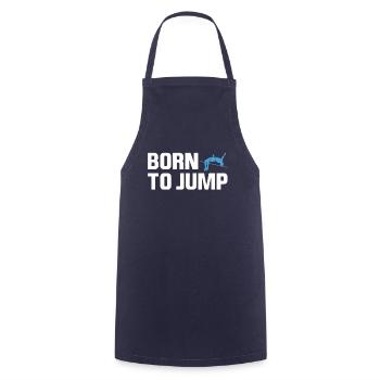 Born To Jump Pole Vault Shirt Gift - Cooking Apron - navy - Front - AI Model Male 185 dark (185cm)