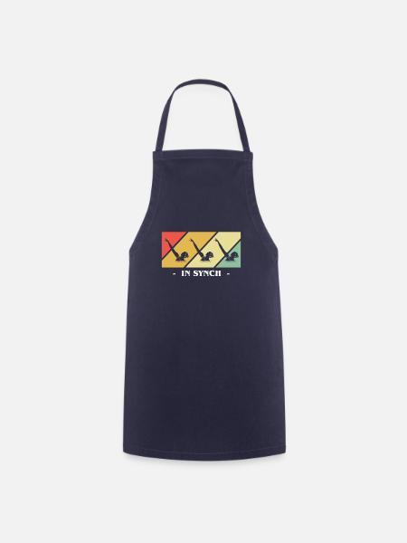 Vintage Retro Synchronschwimmer Geschenk - Kochschürze - Navy