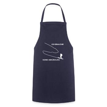 Ich Brauche Keine Abkürzung Tourenski Skitouren - Kochschürze - Navy - Vorne - AI Model Male 185 dark (185cm)