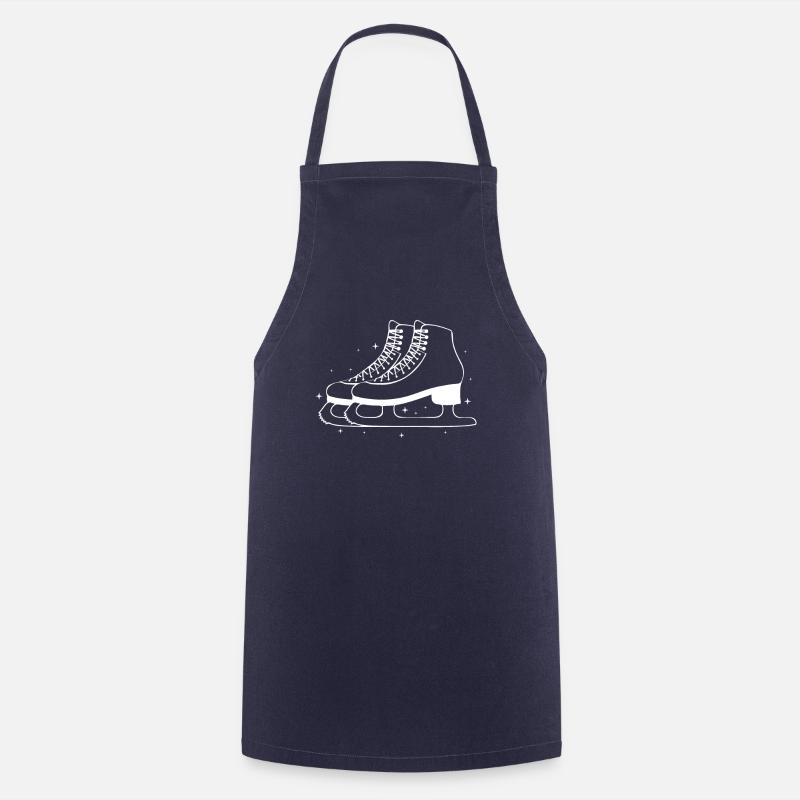 Figure Skating Skates Gift - Cooking Apron - navy