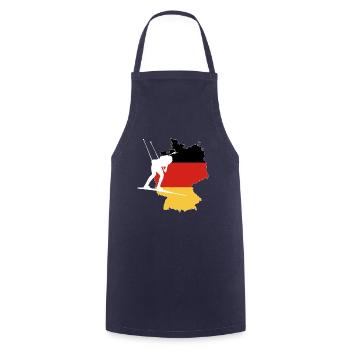 Germany Flag German Flag Biathlon - Cooking Apron - navy - Front - AI Model Male 185 dark (185cm)