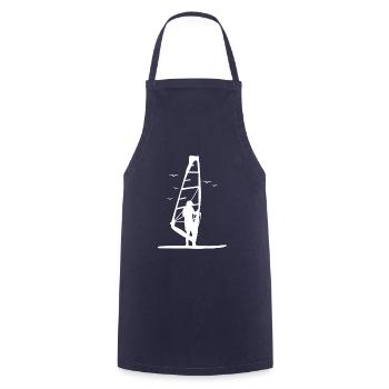 Windsurfer Gift - Cooking Apron - navy - Front - AI Model Male 185 dark (185cm)
