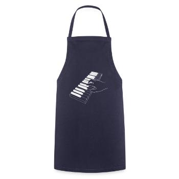 Klavier Tasten Geschenk Pianist - Kochschürze - Navy - Vorne - AI Model Male 185 dark (185cm)