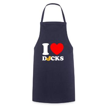 J’aime les canards en caoutchouc Canards en caoutchouc Canard en caoutchouc - Tablier de cuisine - marine - Devant - AI Model Male 185 dark (185cm)