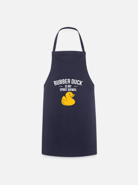 Rubber Duck Is My Spirit Animal Geschenk Gummiente - Forklæde - marineblå