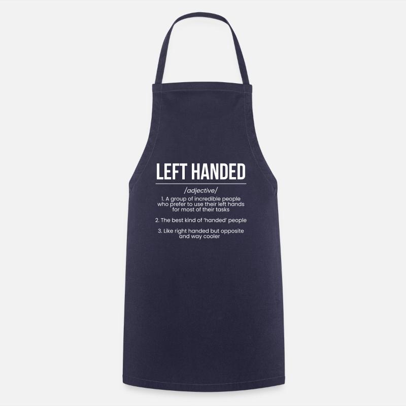 Left Handed Definition Linkshänder - Kochschürze - Navy