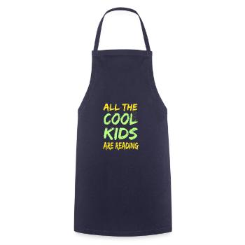 Tous les enfants cool lisent - Tablier de cuisine - marine - Devant - AI Model Male 185 dark (185cm)