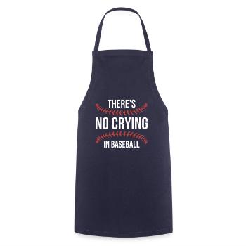 Il n’y a pas de pleurs dans la chemise de baseball - Tablier de cuisine - marine - Devant - AI Model Male 185 dark (185cm)