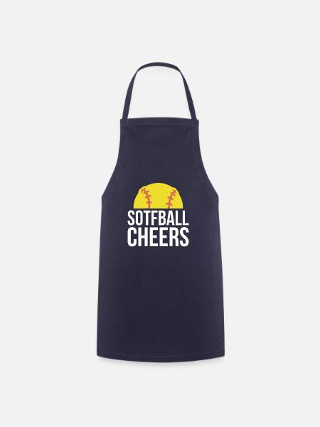 Softball Cheers Geschenk - Kochschürze - Navy
