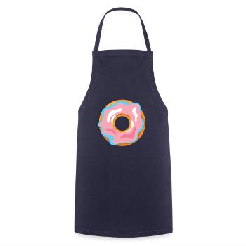 Donut Transsexuell Flagge Shirt Geschenk - Kochschürze - Navy - Vorne - AI Model Male 185 dark (185cm)