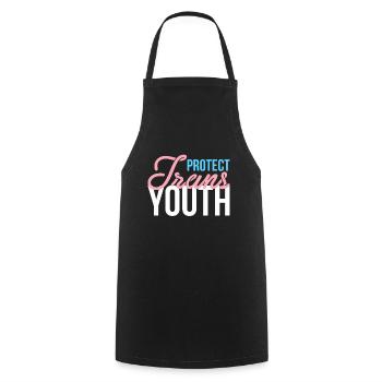 Protect Trans Youth Transsexuell Shirt - Kochschürze - Schwarz - Vorne - AI Model Male 185 dark (185cm)