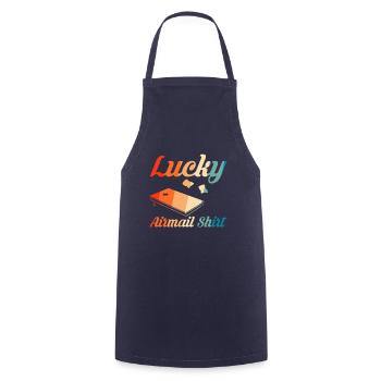 Lucky Airmail Shirt Gift Cornhole - Cooking Apron - navy - Front - AI Model Male 185 dark (185cm)