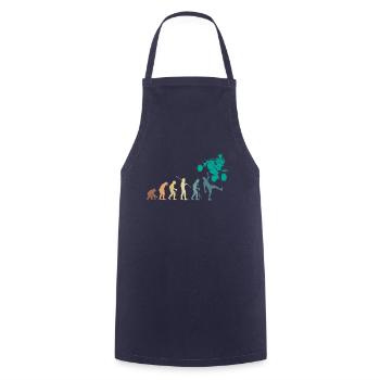 Vintage Retro Evolution Quad Shirt Gift - Cooking Apron - navy - Front - AI Model Male 185 dark (185cm)