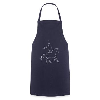 Horse Vault Avianage Shirt Cadeau - Tablier de cuisine - marine - Devant - AI Model Male 185 dark (185cm)