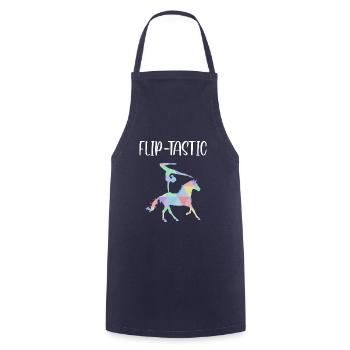Flip-Tastic Voltagieren Horse Vaulting Shirt - Kochschürze - Navy - Vorne - AI Model Male 185 dark (185cm)