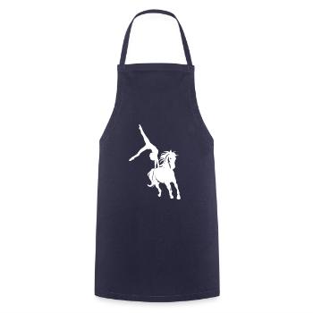 Horse Vaulting Shirt Voltagieren Geschenk - Kochschürze - Navy - Vorne - AI Model Male 185 dark (185cm)