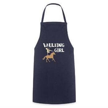 Vaulting Girl Shirt Geschenk Voltagieren - Kochschürze - Navy - Vorne - AI Model Male 185 dark (185cm)