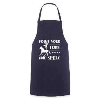 Point Your Toes And Smile Voltagieren Shirt - Cooking Apron - navy - Front - AI Model Male 185 dark (185cm)