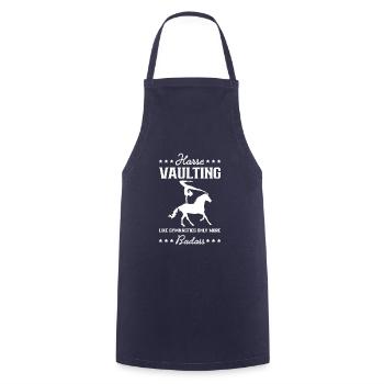 Horse Vaulting Shirt Voltagieren Geschenk - Kochschürze - Navy - Vorne - AI Model Male 185 dark (185cm)