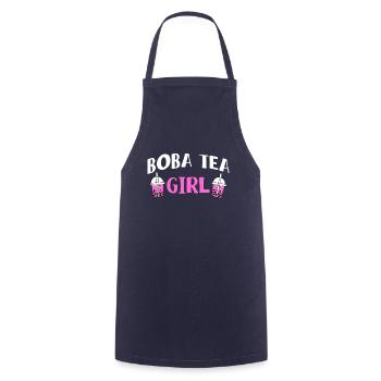 Boba Tea Girl Shirt Geschenk - Kochschürze - Navy - Vorne - AI Model Male 185 dark (185cm)