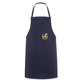 Brusttasche Boba Tea Bubble Tee Shirt Geschenk - Kochschürze - Navy - Vorne - AI Model Male 185 dark (185cm)