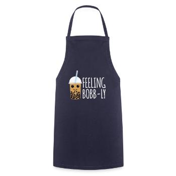 Feeling Bobb-Ly Shirt Geschenk Boba Bubble Tea - Kochschürze - Navy - Vorne - AI Model Male 185 dark (185cm)