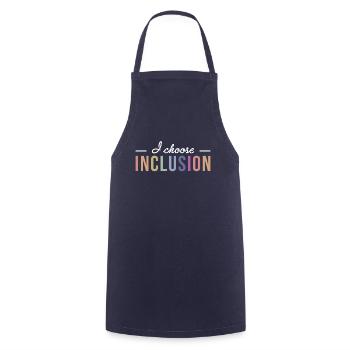 I Choose Inclusion Autism Shirt Gift - Cooking Apron - navy - Front - AI Model Male 185 dark (185cm)