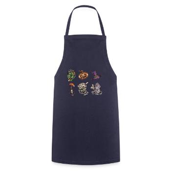 Halloween Core Shirt Gift - Cooking Apron - navy - Front - AI Model Male 185 dark (185cm)