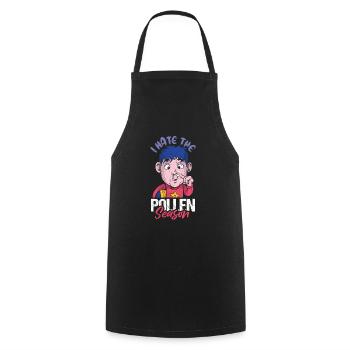 I Hate The Pollen Season Shirt - Cooking Apron - black - Front - AI Model Male 185 dark (185cm)