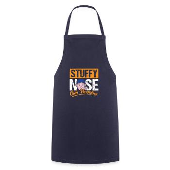 Cadeau de chemise de membre du club Stuffy Nose - Tablier de cuisine - marine - Devant - AI Model Male 185 dark (185cm)