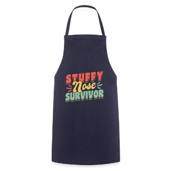 Stuffy Nose Survivor Shirt Geschenk - Kochschürze - Navy - Vorne - AI Model Male 185 dark (185cm)
