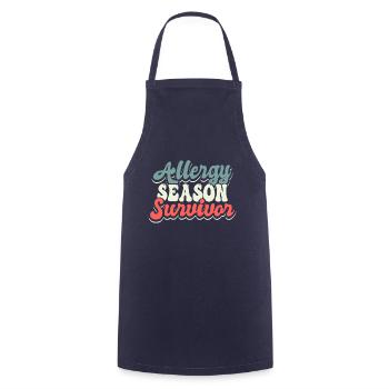 Cadeau de chandail de survivant de la saison des allergies - Tablier de cuisine - marine - Devant - AI Model Male 185 dark (185cm)
