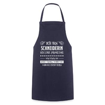 Schneiderin Nähen Witz Spruch Schneiderin Geschenk - Kochschürze - Navy - Vorne - AI Model Male 185 dark (185cm)