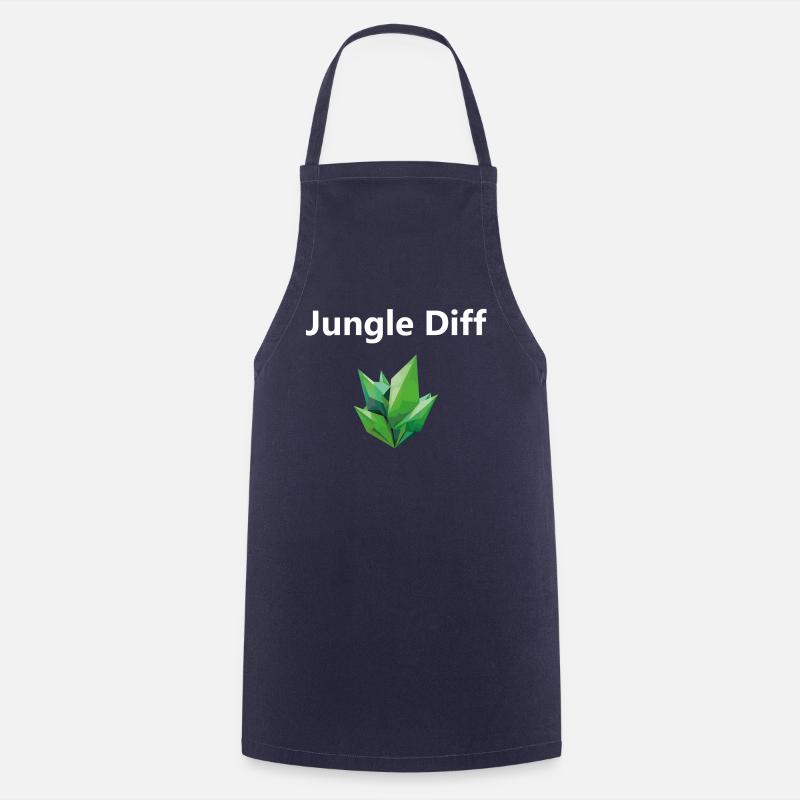 league legend Jungle Diff Weiß - Kochschürze - Navy