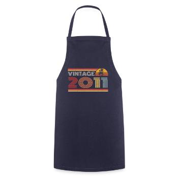 2011 Limited Edition Birthday Outfit 2011 vintag - Cooking Apron - navy - Front - AI Model Male 185 dark (185cm)
