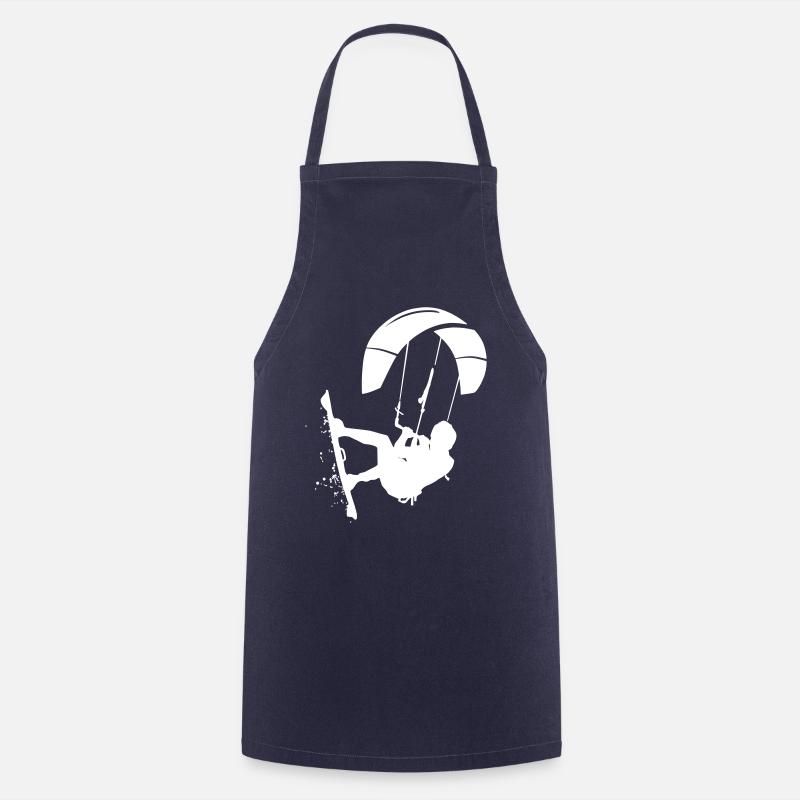 Kitesurfing Powerkiting Kitesurfer Geschenk Gift - Kochschürze - Navy