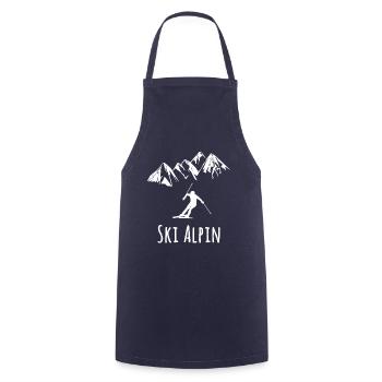 Ski Alpin - Kochschürze - Navy - Vorne - AI Model Male 185 dark (185cm)