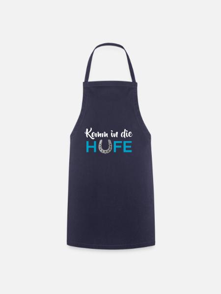 Komm in die Hufe - Kochschürze - Navy