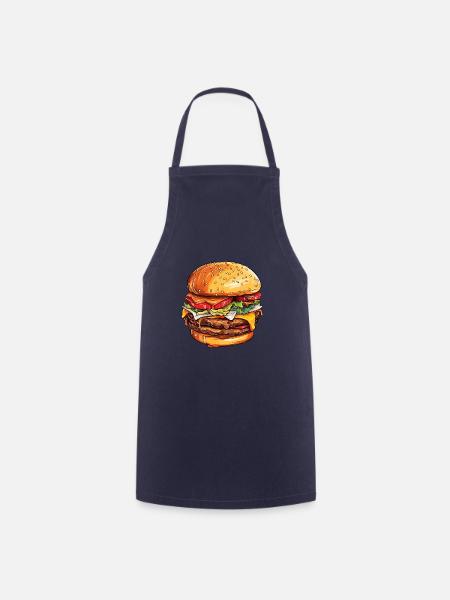 Cheeseburger Freude - Kochschürze - Navy