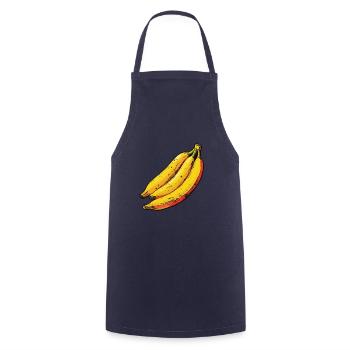 Banana happiness - Cooking Apron - navy - Front - AI Model Male 185 dark (185cm)
