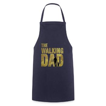 The Walking Dad stolzer Vater Papa Daddy Lustig - Kochschürze - Navy - Vorne - AI Model Male 185 dark (185cm)