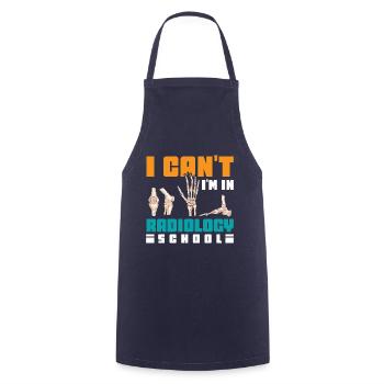 I can't I'm in Radiology school - Kochschürze - Navy - Vorne - AI Model Male 185 dark (185cm)