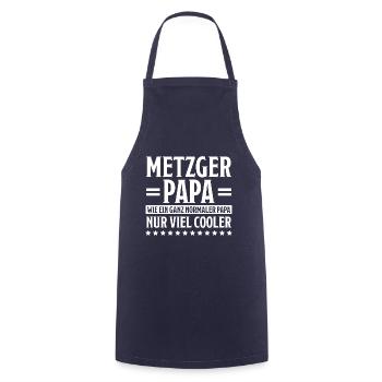 Metzger Beruf Lustiger Spruch Fleischer Geschenk - Kochschürze - Navy - Vorne - AI Model Male 185 dark (185cm)