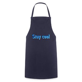 Stay Cool - Kochschürze - Navy - Vorne - AI Model Male 185 dark (185cm)