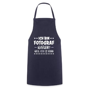 Fotograf Lustiger Spruch Beruf Fotografen Geschenk - Kochschürze - Navy - Vorne - AI Model Male 185 dark (185cm)