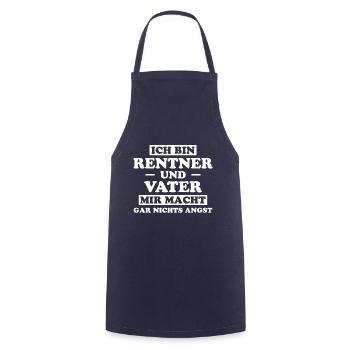 Rentner Lustiger Spruch Rente Ruhestand Geschenk - Kochschürze - Navy - Vorne - AI Model Male 185 dark (185cm)